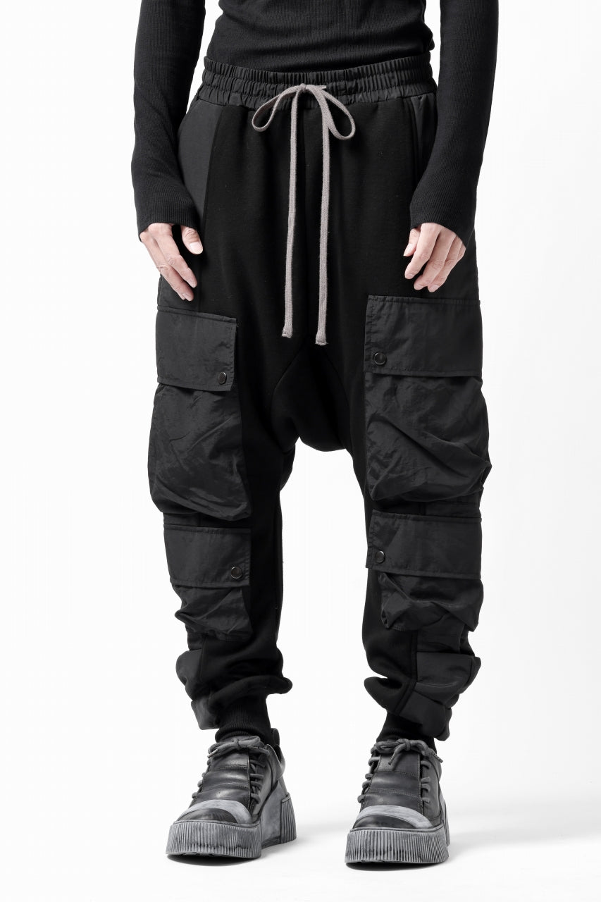 画像をギャラリービューアに読み込む, A.F ARTEFACT MILITARY CARGO SARROUEL PANTS / BOMBER HEAT® + NYLON (BLACK)