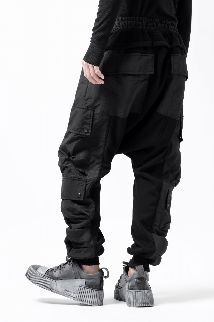 画像をギャラリービューアに読み込む, A.F ARTEFACT MILITARY CARGO SARROUEL PANTS / BOMBER HEAT® + NYLON (BLACK)