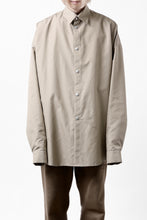 画像をギャラリービューアに読み込む, A.F ARTEFACT SNAPPED COCOON SHIRT / CONY BROAD (BEIGE)