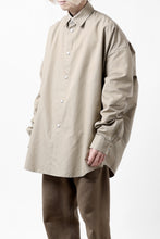 画像をギャラリービューアに読み込む, A.F ARTEFACT SNAPPED COCOON SHIRT / CONY BROAD (BEIGE)