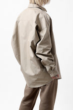 画像をギャラリービューアに読み込む, A.F ARTEFACT SNAPPED COCOON SHIRT / CONY BROAD (BEIGE)
