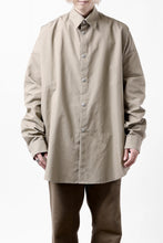 画像をギャラリービューアに読み込む, A.F ARTEFACT SNAPPED COCOON SHIRT / CONY BROAD (BEIGE)