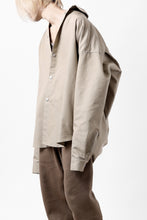 画像をギャラリービューアに読み込む, A.F ARTEFACT SNAPPED COCOON SHIRT / CONY BROAD (BEIGE)