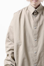 画像をギャラリービューアに読み込む, A.F ARTEFACT SNAPPED COCOON SHIRT / CONY BROAD (BEIGE)