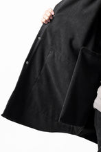 画像をギャラリービューアに読み込む, A.F ARTEFACT COCOON SHIRT JACKET / BONDING NYLON x FLEECE (BLACK)