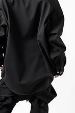 画像をギャラリービューアに読み込む, A.F ARTEFACT COCOON SHIRT JACKET / BONDING NYLON x FLEECE (BLACK)