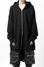 画像をギャラリービューアに読み込む, A.F ARTEFACT DOLMAN ZIP HOODIE / COTTON SWEAT (BLACK)