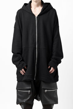 画像をギャラリービューアに読み込む, A.F ARTEFACT DOLMAN ZIP HOODIE / COTTON SWEAT (BLACK)