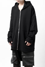 画像をギャラリービューアに読み込む, A.F ARTEFACT DOLMAN ZIP HOODIE / COTTON SWEAT (BLACK)