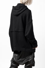 画像をギャラリービューアに読み込む, A.F ARTEFACT DOLMAN ZIP HOODIE / COTTON SWEAT (BLACK)