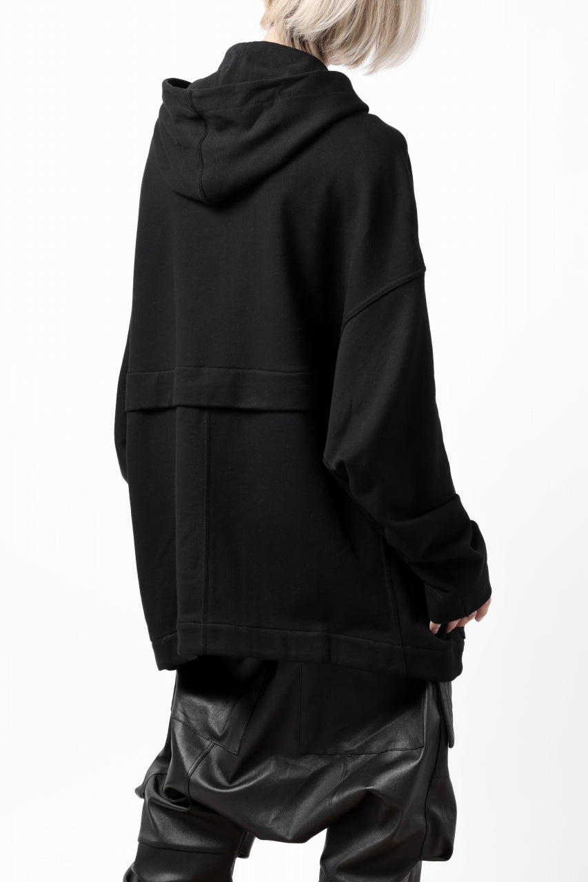 画像をギャラリービューアに読み込む, A.F ARTEFACT DOLMAN ZIP HOODIE / COTTON SWEAT (BLACK)