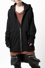 画像をギャラリービューアに読み込む, A.F ARTEFACT DOLMAN ZIP HOODIE / COTTON SWEAT (BLACK)