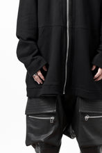 画像をギャラリービューアに読み込む, A.F ARTEFACT DOLMAN ZIP HOODIE / COTTON SWEAT (BLACK)