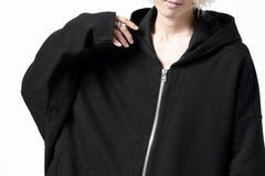 画像をギャラリービューアに読み込む, A.F ARTEFACT DOLMAN ZIP HOODIE / COTTON SWEAT (BLACK)