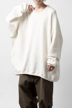 画像をギャラリービューアに読み込む, A.F ARTEFACT OVERSIZED PULLOVER / COTTON KNIT (IVORY)