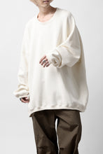 画像をギャラリービューアに読み込む, A.F ARTEFACT OVERSIZED PULLOVER / COTTON KNIT (IVORY)