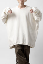 画像をギャラリービューアに読み込む, A.F ARTEFACT OVERSIZED PULLOVER / COTTON KNIT (IVORY)