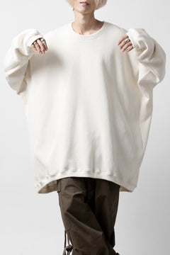 画像をギャラリービューアに読み込む, A.F ARTEFACT OVERSIZED PULLOVER / COTTON KNIT (IVORY)