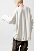 画像をギャラリービューアに読み込む, A.F ARTEFACT OVERSIZED PULLOVER / COTTON KNIT (IVORY)