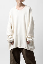 画像をギャラリービューアに読み込む, A.F ARTEFACT OVERSIZED PULLOVER / COTTON KNIT (IVORY)