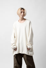 画像をギャラリービューアに読み込む, A.F ARTEFACT OVERSIZED PULLOVER / COTTON KNIT (IVORY)