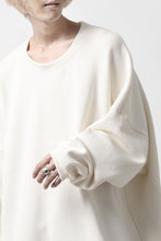 画像をギャラリービューアに読み込む, A.F ARTEFACT OVERSIZED PULLOVER / COTTON KNIT (IVORY)