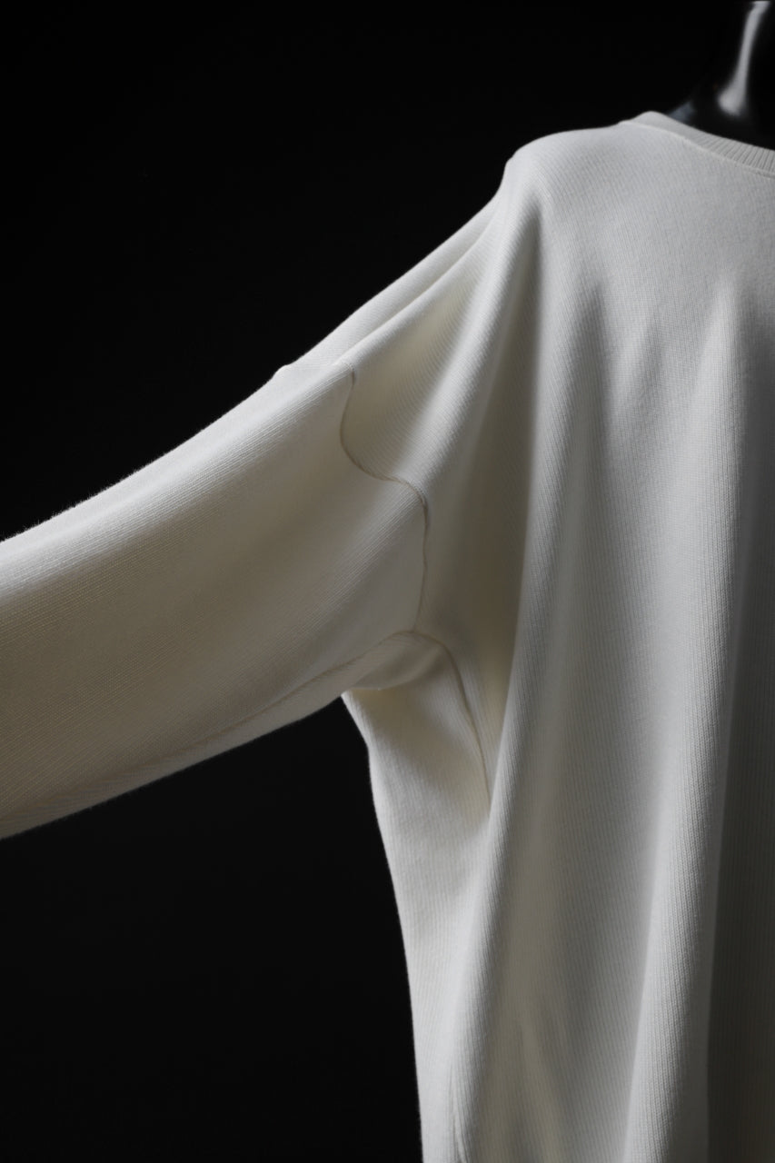 画像をギャラリービューアに読み込む, A.F ARTEFACT OVERSIZED PULLOVER / COTTON KNIT (IVORY)