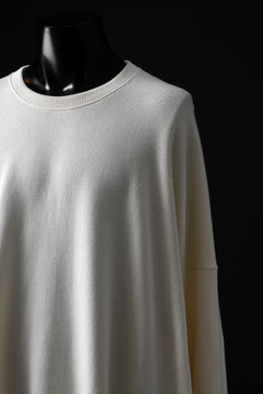 画像をギャラリービューアに読み込む, A.F ARTEFACT OVERSIZED PULLOVER / COTTON KNIT (IVORY)