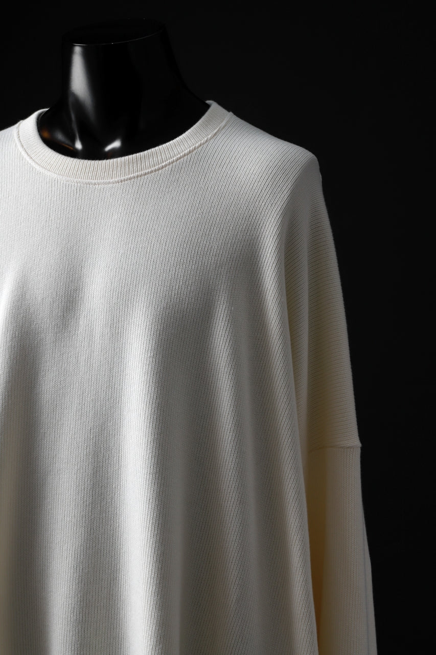 画像をギャラリービューアに読み込む, A.F ARTEFACT OVERSIZED PULLOVER / COTTON KNIT (IVORY)
