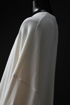 画像をギャラリービューアに読み込む, A.F ARTEFACT OVERSIZED PULLOVER / COTTON KNIT (IVORY)