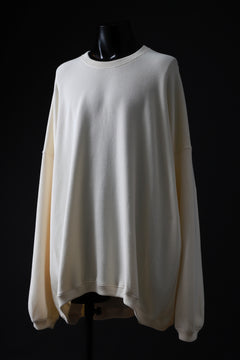 画像をギャラリービューアに読み込む, A.F ARTEFACT OVERSIZED PULLOVER / COTTON KNIT (IVORY)