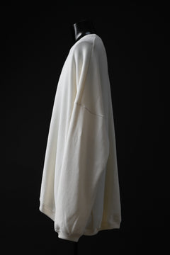 画像をギャラリービューアに読み込む, A.F ARTEFACT OVERSIZED PULLOVER / COTTON KNIT (IVORY)