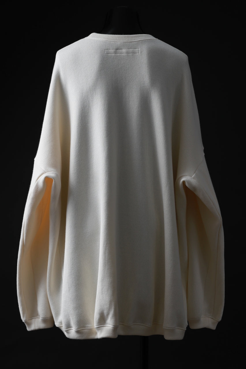 画像をギャラリービューアに読み込む, A.F ARTEFACT OVERSIZED PULLOVER / COTTON KNIT (IVORY)