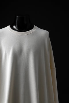 画像をギャラリービューアに読み込む, A.F ARTEFACT OVERSIZED PULLOVER / COTTON KNIT (IVORY)