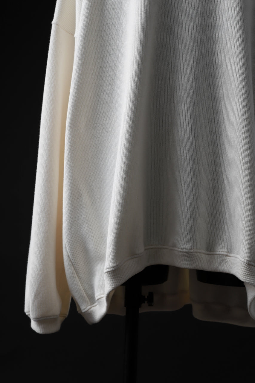 画像をギャラリービューアに読み込む, A.F ARTEFACT OVERSIZED PULLOVER / COTTON KNIT (IVORY)
