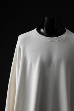 画像をギャラリービューアに読み込む, A.F ARTEFACT OVERSIZED PULLOVER / COTTON KNIT (IVORY)