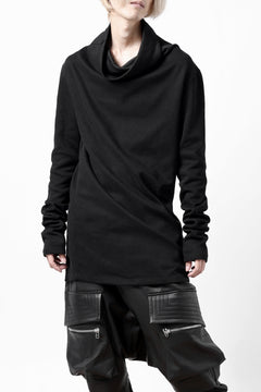 画像をギャラリービューアに読み込む, A.F ARTEFACT HIGH NECK PULLOVER / COPE KNIT JERSEY (BLACK)