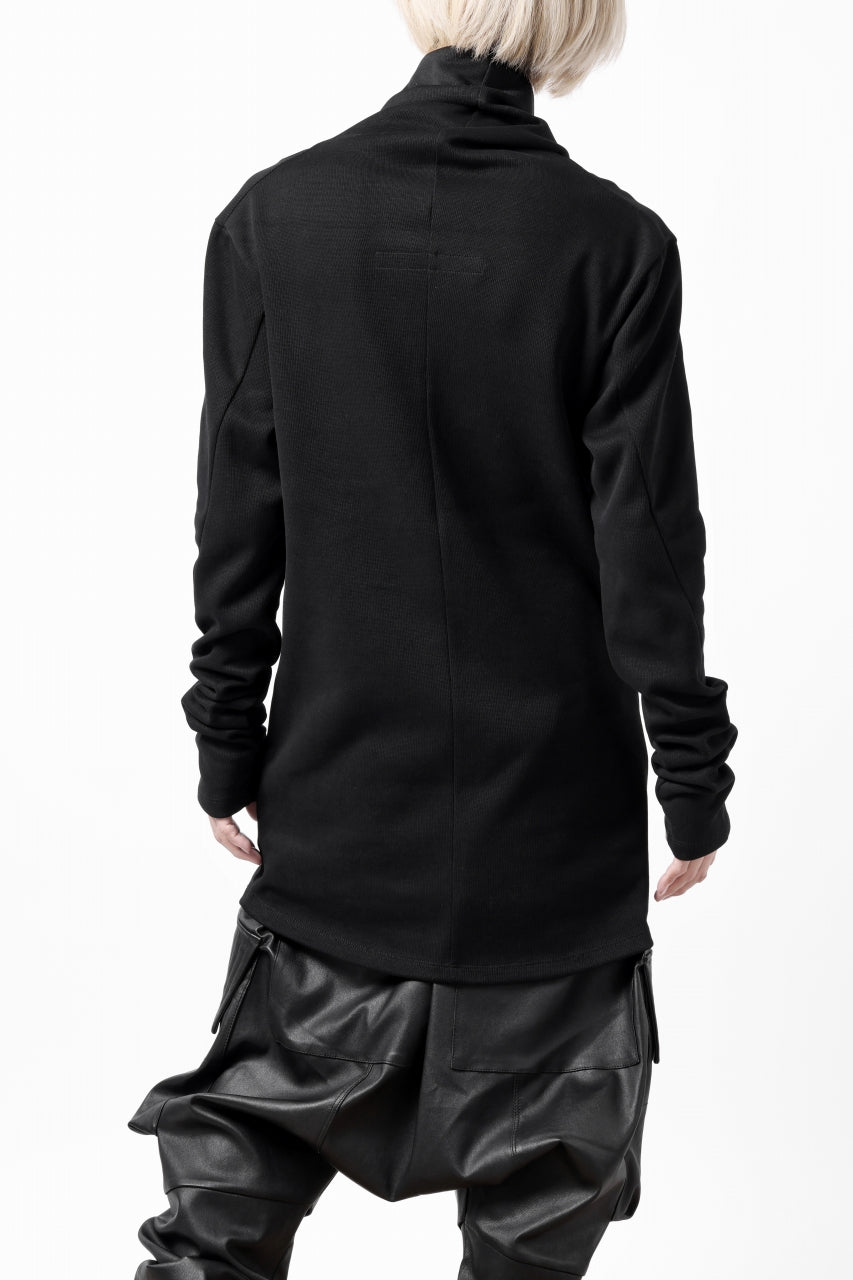 画像をギャラリービューアに読み込む, A.F ARTEFACT HIGH NECK PULLOVER / COPE KNIT JERSEY (BLACK)