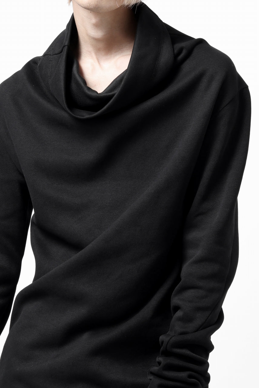 画像をギャラリービューアに読み込む, A.F ARTEFACT HIGH NECK PULLOVER / COPE KNIT JERSEY (BLACK)