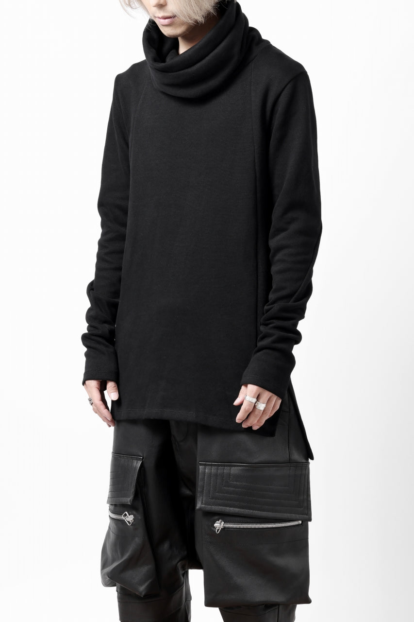画像をギャラリービューアに読み込む, A.F ARTEFACT TURTLE NECK PULLOVER / COPE KNIT JERSEY (BLACK)