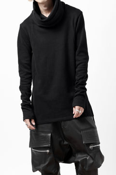 画像をギャラリービューアに読み込む, A.F ARTEFACT TURTLE NECK PULLOVER / COPE KNIT JERSEY (BLACK)