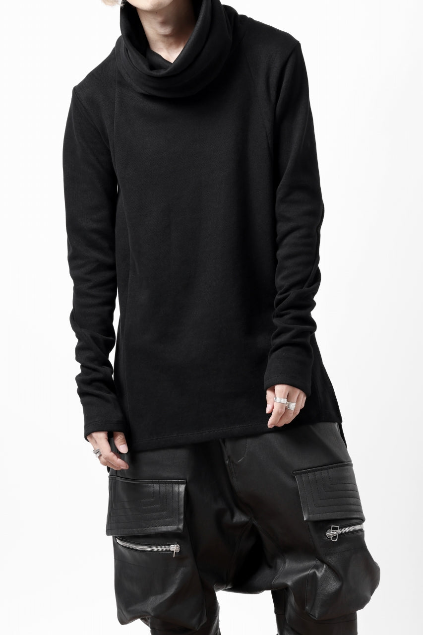 画像をギャラリービューアに読み込む, A.F ARTEFACT TURTLE NECK PULLOVER / COPE KNIT JERSEY (BLACK)