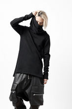 画像をギャラリービューアに読み込む, A.F ARTEFACT TURTLE NECK PULLOVER / COPE KNIT JERSEY (BLACK)