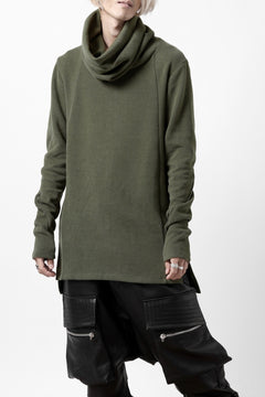 画像をギャラリービューアに読み込む, A.F ARTEFACT TURTLE NECK PULLOVER / COPE KNIT JERSEY (KHAKI)