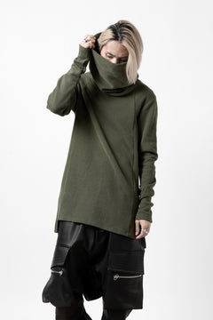 画像をギャラリービューアに読み込む, A.F ARTEFACT TURTLE NECK PULLOVER / COPE KNIT JERSEY (KHAKI)