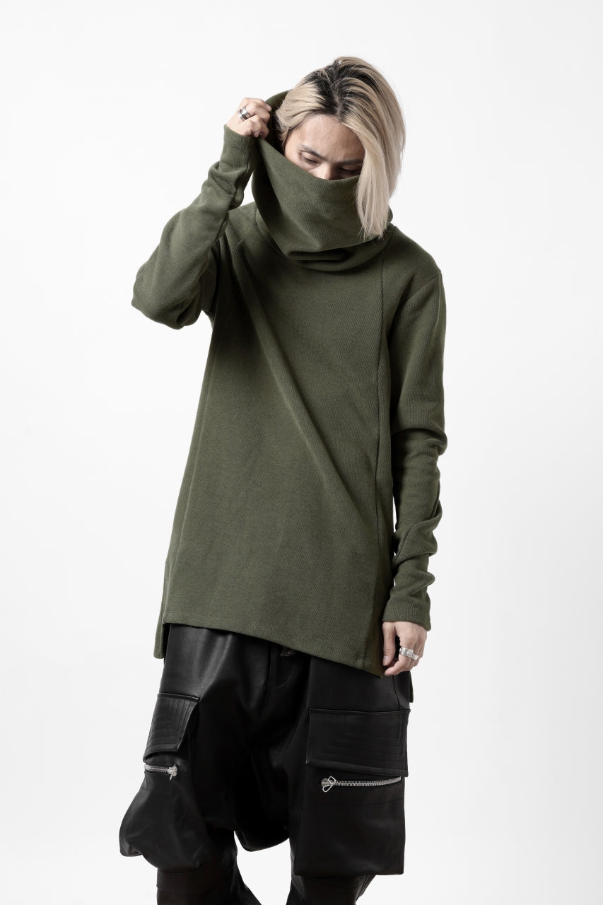 画像をギャラリービューアに読み込む, A.F ARTEFACT TURTLE NECK PULLOVER / COPE KNIT JERSEY (KHAKI)