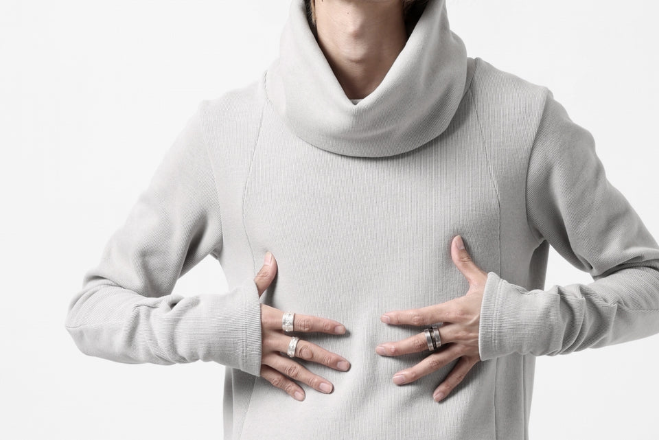 画像をギャラリービューアに読み込む, A.F ARTEFACT TURTLE NECK PULLOVER / COPE KNIT JERSEY (L.GREY)
