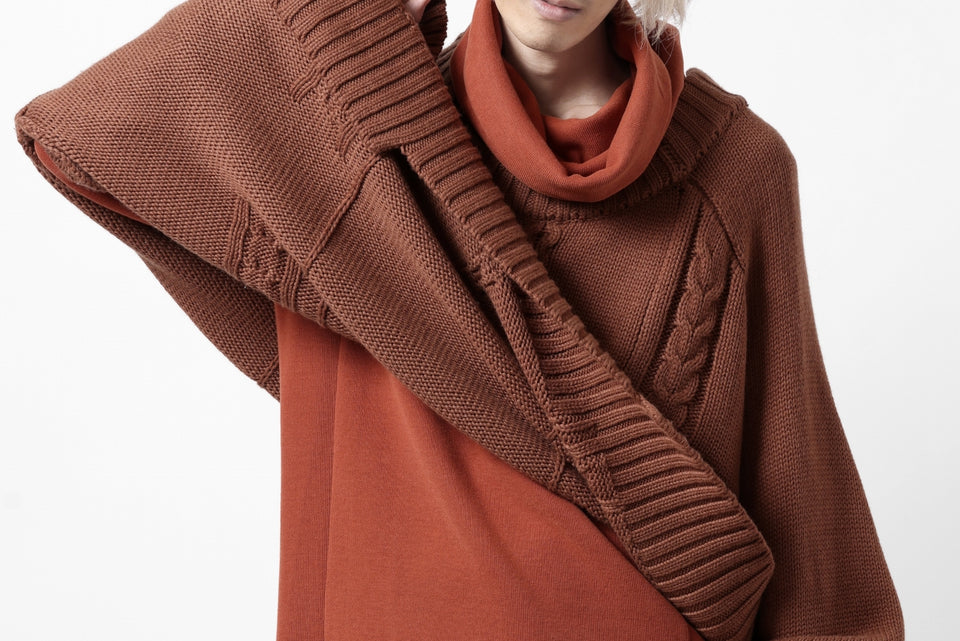 画像をギャラリービューアに読み込む, A.F ARTEFACT TURTLE NECK PULLOVER / COPE KNIT JERSEY (ORANGE)