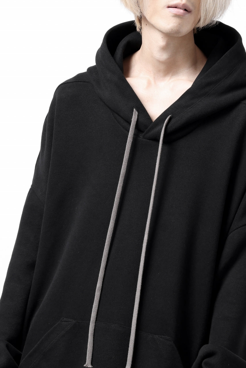 画像をギャラリービューアに読み込む, A.F ARTEFACT DOLMAN HOODIE PULLOVER / COPE KNIT JERSEY (BLACK)