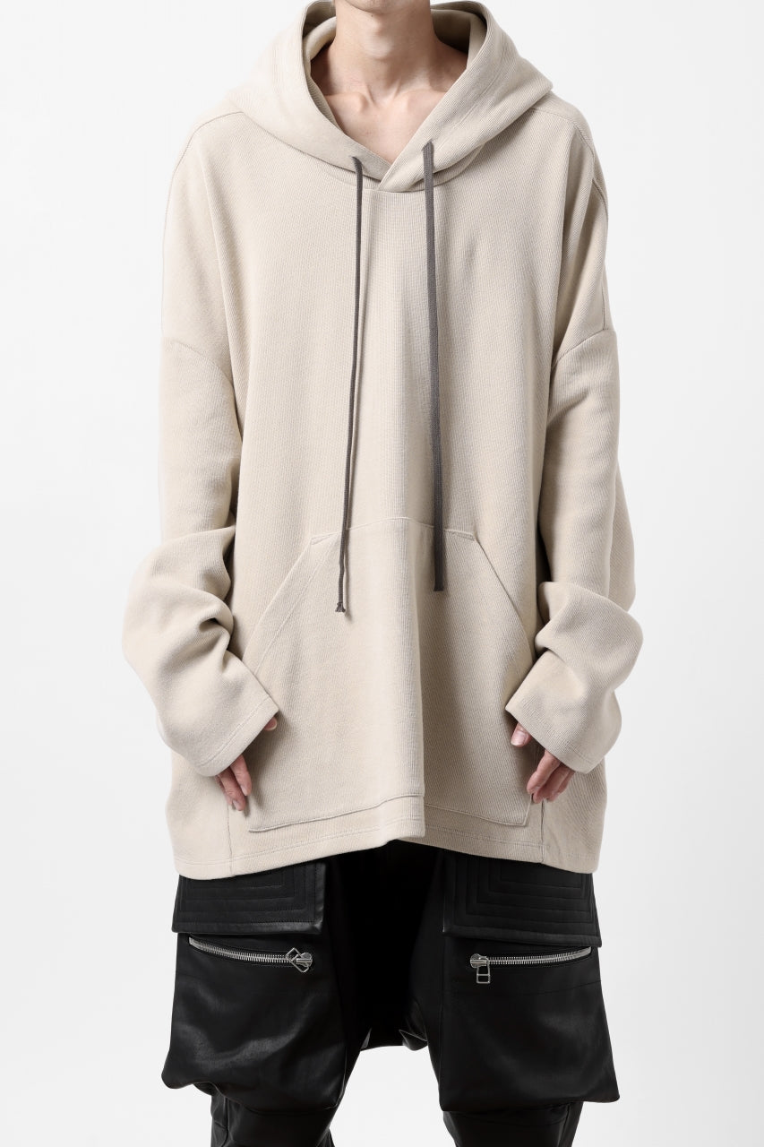 画像をギャラリービューアに読み込む, A.F ARTEFACT DOLMAN HOODIE PULLOVER / COPE KNIT JERSEY (IVORY)